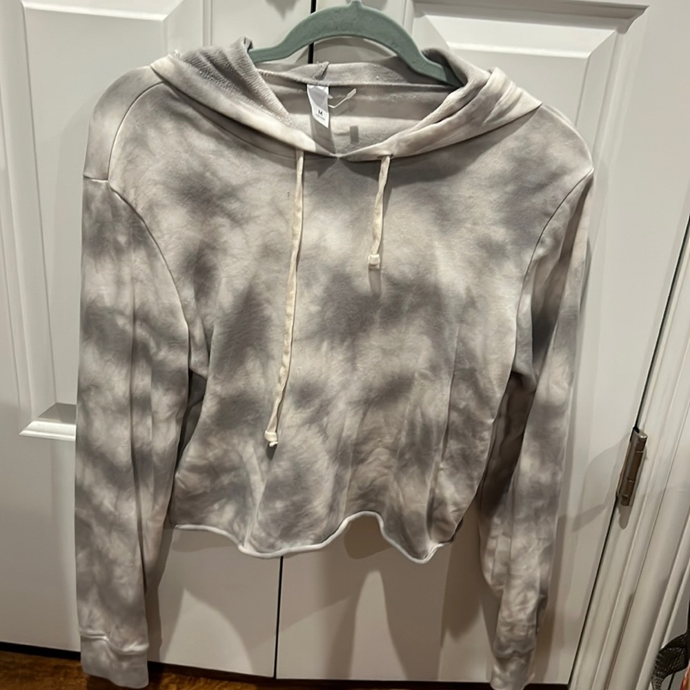 Cropped hoodie.